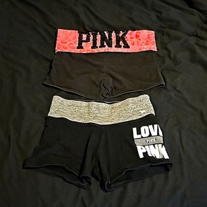 Lot of 2 Victoria's Secret pink shorts